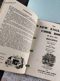 Vintage 1968 Fine Old New England Recipes Wooden Hardcover