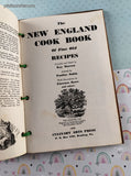 Vintage 1968 Fine Old New England Recipes Wooden Hardcover