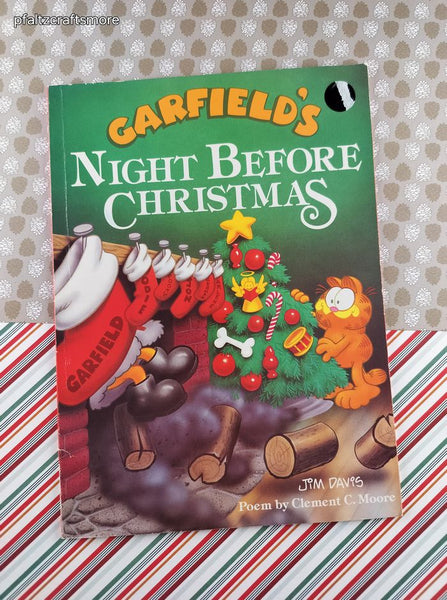 Vintage 1988 1st Printing Garfield's Night Before Christmas Softcover