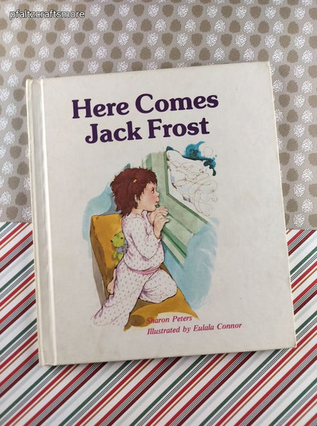 Vintage 1981 1st Printing Here Comes Jack Frost Troll Associates Hardcover