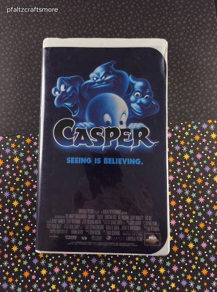Vintage 1995 MCA Casper Clamshell VHS Tape, Great Shape