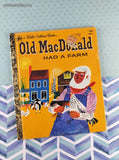Vintage 1979 Little Golden Book: Old MacDonald Had a Farm Hardcover