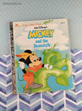 Vintage 1988 1st Printing Little Golden Book: Walt Disney's Mickey and the Beanstalk Hardcover