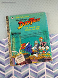 Vintage 1990 Little Golden Book: Walt Disney's Duck Tales The Secret City Under the Sea Hardcover