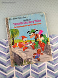 Vintage 1973 Little Golden Book: Walt Disney's Favorite Nursery Tales The Gingerbread Man and the Golden Goose Hardcover