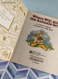 Vintage 1980 Little Golden Book: Where Will All the Animals Go? Hardcover