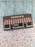 Vintage 1993 Maryilyn Town Square Custom Collection Popeye's Soda Shop Wooden Block