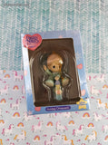 Vintage Precious Moments Cute Lil' Christmas Ornament Winter Wonderland Toy Train, NIB