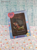 Vintage Precious Moments Cute Lil' Christmas Ornament Winter Wonderland Sledding, NIB