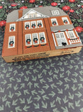 Vintage 1991 The Cat's Meow Rocky Mountain Christmas Wheeler-Stallard House Wooden Block