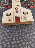 Vintage 1990 The Cat's Meow Colonial Virginia Christmas St. John's Church Wooden Block