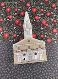 Vintage 1990 The Cat's Meow New York Christmas Series St. Marks in the Bowery Wooden Block