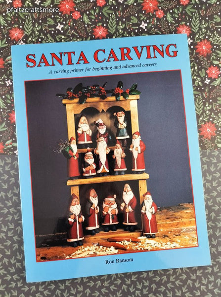 Vintage 1987 Santa Carving Christmas Crafting Softcover, Like New