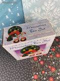 Vintage 1996 Christmas Chadwick-Miller Miniature Tea Set Collectable in Box