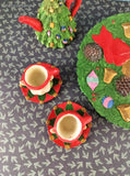 Vintage 1996 Christmas Chadwick-Miller Miniature Tea Set Collectable in Box