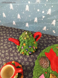 Vintage 1996 Christmas Chadwick-Miller Miniature Tea Set Collectable in Box