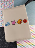 Cute Lil' Boba Cat Cream Off-White Pleather 4-Pocket TCG Binder, NWOT