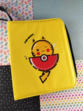Pokemon Pikachu Yellow Pleather 4-Pocket TCG Binder, NWOT