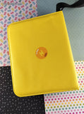 Pokemon Pikachu Yellow Pleather 4-Pocket TCG Binder, NWOT