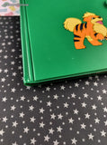 Vintage 1990's Pokemon Growlithe Green 4-Pocket TCG Binder, Like New