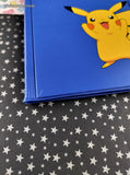 Vintage 2003 Pokemon Master Quest Pikachu Blue 4-Pocket TCG Binder, Like New