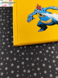 Vintage 2002 Pokemon Master Quest Feraligatr Yellow 4-Pocket TCG Binder, Like New