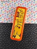 Vintage Pokemon Pocket Monsters Pikachu Hard Plastic Fold-Out Pencil Case