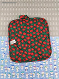 Vintage Christmas Candy Canes Cotton Fabric Oven Mitt Pot Holder, Nice & Clean