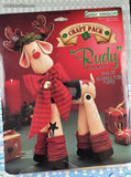 Vintage Daisy Kingdom Christmas #32310 Rudy Reindeer Creative Stitch 'n Stuff Doll Kit NEW