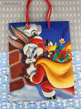 Vintage 1994 Christmas Happy Holidays Looney Tunes Gift Bag, Unused
