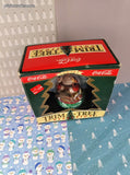Vintage 1990 Coca-Cola Trim-a-Tree Collection Happy Holidays Santa Christmas Ornament, NIB
