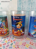 Vintage 1990's Disney's Burger King Coca Cola Plastic Tumblers Set/6