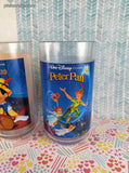 Vintage 1990's Disney's Burger King Coca Cola Plastic Tumblers Set/6
