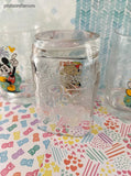 Vintage 2000 Disney's Animal Kingdom Mickey Mouse Square Glass Tumblers Set/3, Like New