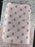 Vintage Cute Lil' Kitty Cats Pink White Fabric Remnant, 1-2/3 yd x 46" W, CLEAN