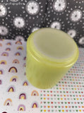 Vintage Key Lime Green & White Milk Glass Coffee Mug