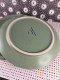 Vintage Calvin Klein Khaki Collection "Cargo" 9" Stoneware Plates Set/3, Like New