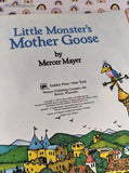 Vintage 1979 Little Monster's Mother Goose by Mercer Mayer Oversized Hardcover, Like New