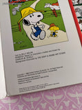 Vintage 1989 Peanuts Sound Story Books, Snoopy's Day at the Farm Hardcover