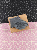 RARE 2010 House Mouse Designs "Umbrella Ride" Wooden Block/Rubber Stamp