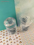 Vintage Currier & Ives Old Grist Mill Frosted Glass Tumblers Set/2, Like New