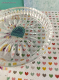 Vintage Highlights in Lead Crystal by Princess House Glass Candle Votive Holder, Like New