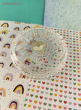 Vintage Highlights in Lead Crystal by Princess House Glass Candle Votive Holder, Like New