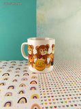 Vintage JAPAN Cute Lil' Teddy Bears Honey Pots Coffee Mug, Like New