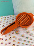 Vintage Tupperware Sift-It Orange  Handheld Flour Sugar Sifter, Nice & Clean