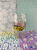 RARE Vintage Galletas GAMA Feliz Navidad Christmas Heavy Glass Tumbler, Like New
