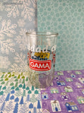 RARE Vintage Galletas GAMA Feliz Navidad Christmas Heavy Glass Tumbler, Like New
