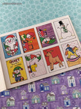 Vintage 1985 Rand McNally Santa and his Elves Sticker Fun Activity Book Softcover, Like New