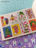 Vintage 1985 Rand McNally Santa and his Elves Sticker Fun Activity Book Softcover, Like New