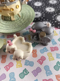Vintage 1996 Enesco Precious Moments Noah's Ark Miniature Toy Resin Tea Set